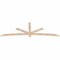 Ekena Millwork Alberta Smooth Timber Gable Bracket, Douglas Fir, 96"W x 32"H x 1 1/2"D x 3 1/2"F, 8/12 Pitch GBW096X32X0204ALB00SDF - alternate 2